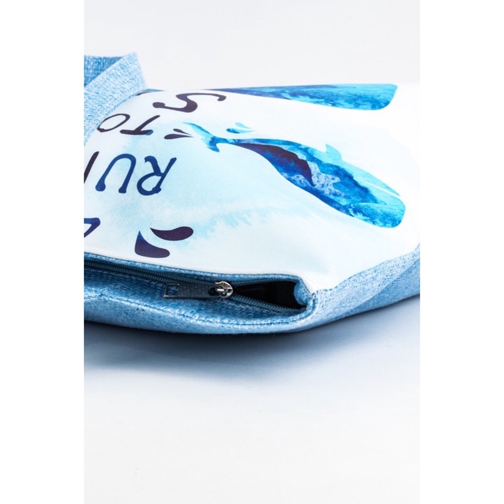 🐳Whale “Let’s Run Away To The Sea” Beach Bag - Picture 5 of 6